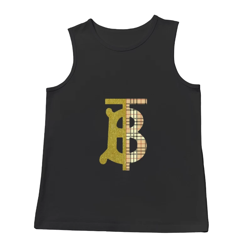 Glitzerndes Alphabet-Design Herren Tanktops