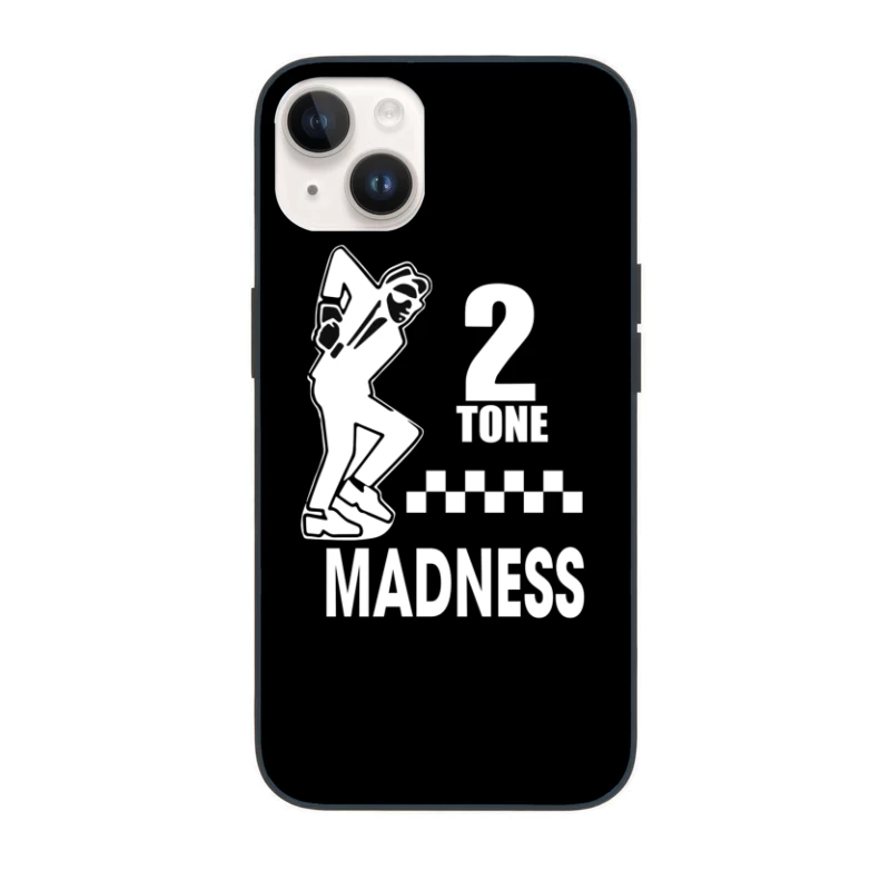 2 Tone Madness Band Logo with Dancing Mascot iPhone Case