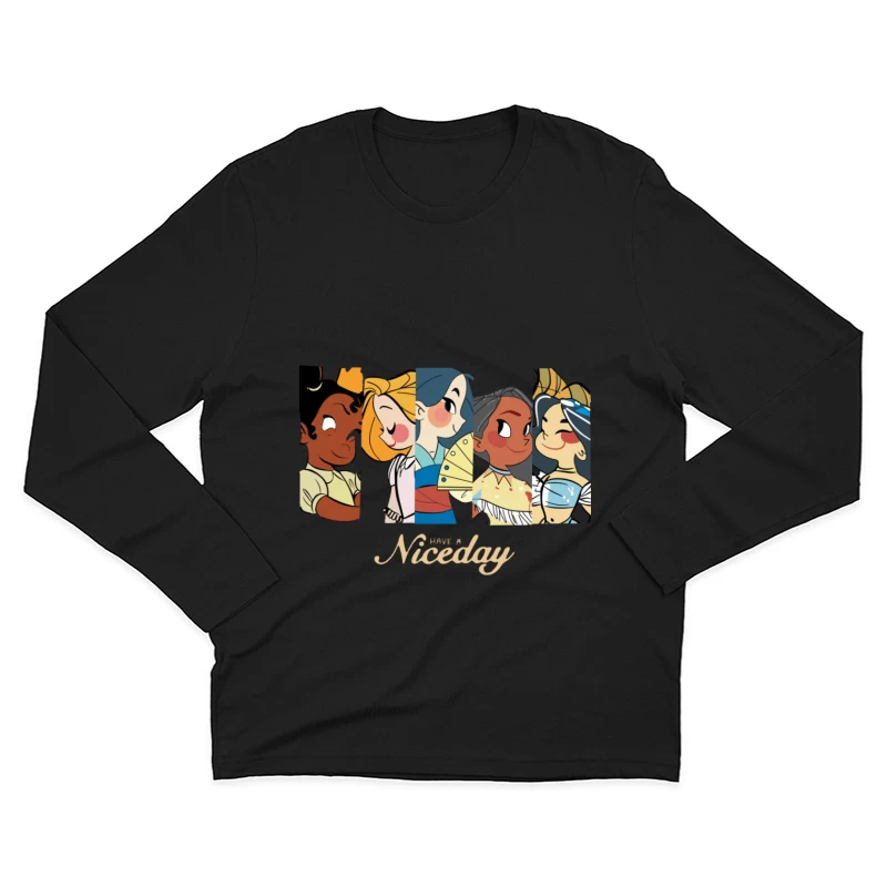Prinzessinnenkunstwerk für einen schönen Tag Herren Langarm T-Shirt
