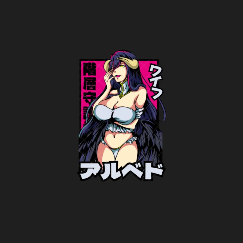 Anime-Charakter mit Hörnern im dunklen Stil Herren Tanktops