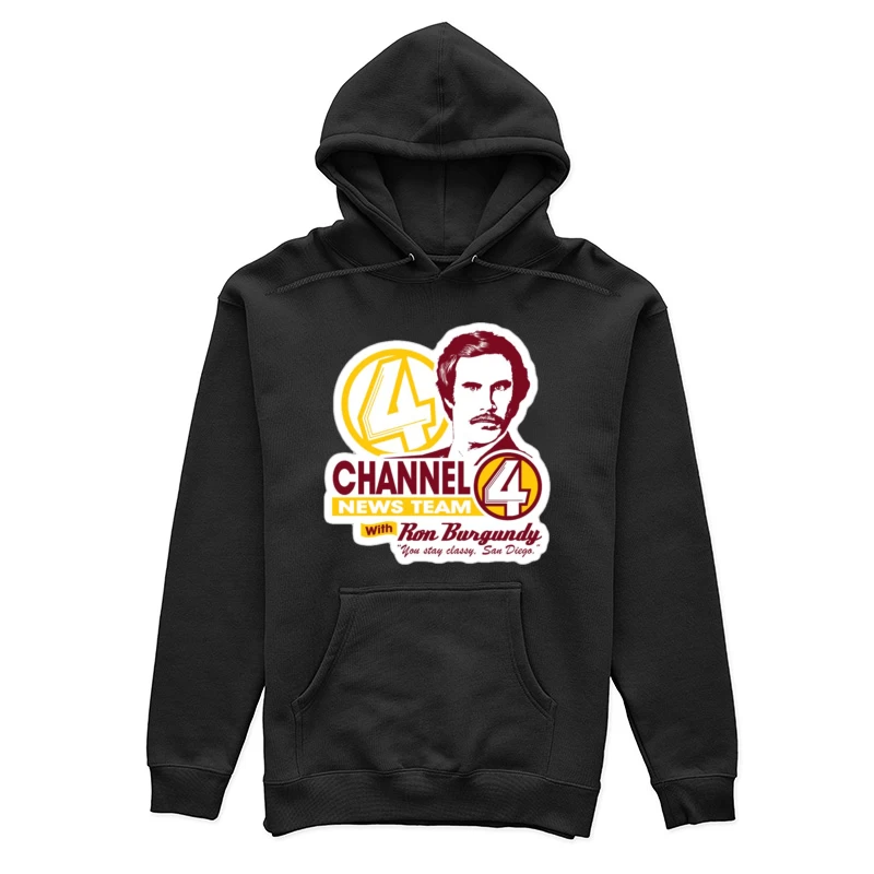 KVWN Channel 4 News Logo 3 Female Pullover Hoodie
