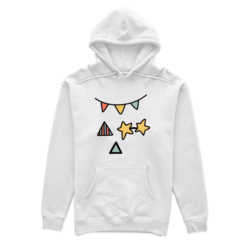 Décor de fête avec motifs étoilés et triangulaires Femme Sweat à capuche