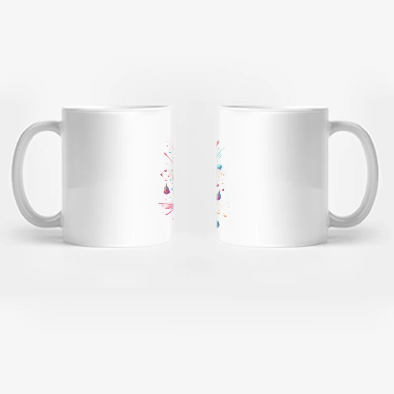 Magical Love Potion with Colorful Geometric Burst Coffee Mug