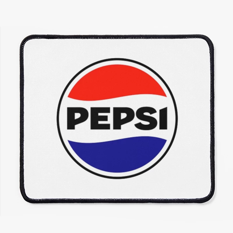 Classic Pepsi Cola Circular Logo Design Mouse Pad