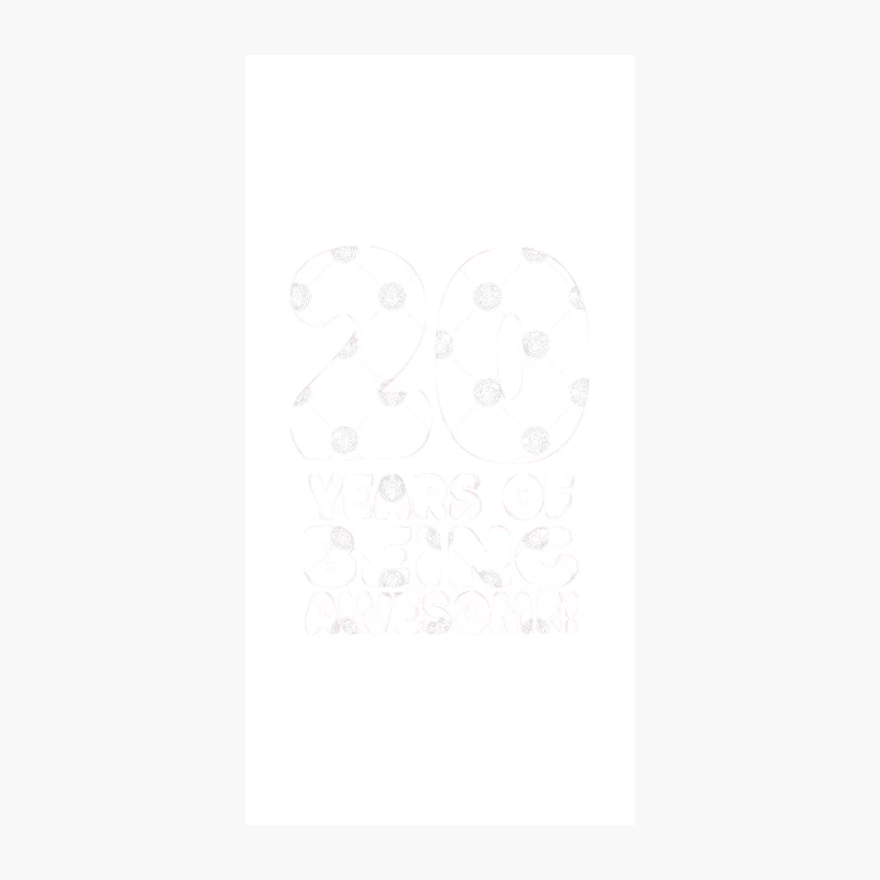 20 Years Of Being Awesome - Funny Birthday Design iPhone Case