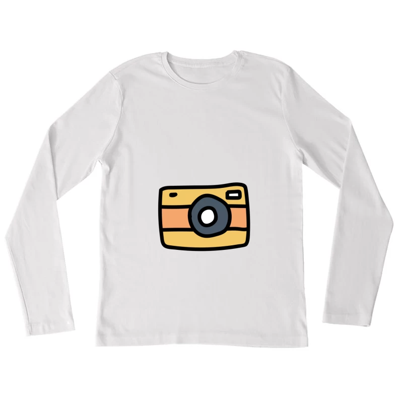 Icône de caméra vintage colorée Femme Manches Longues T-Shirt