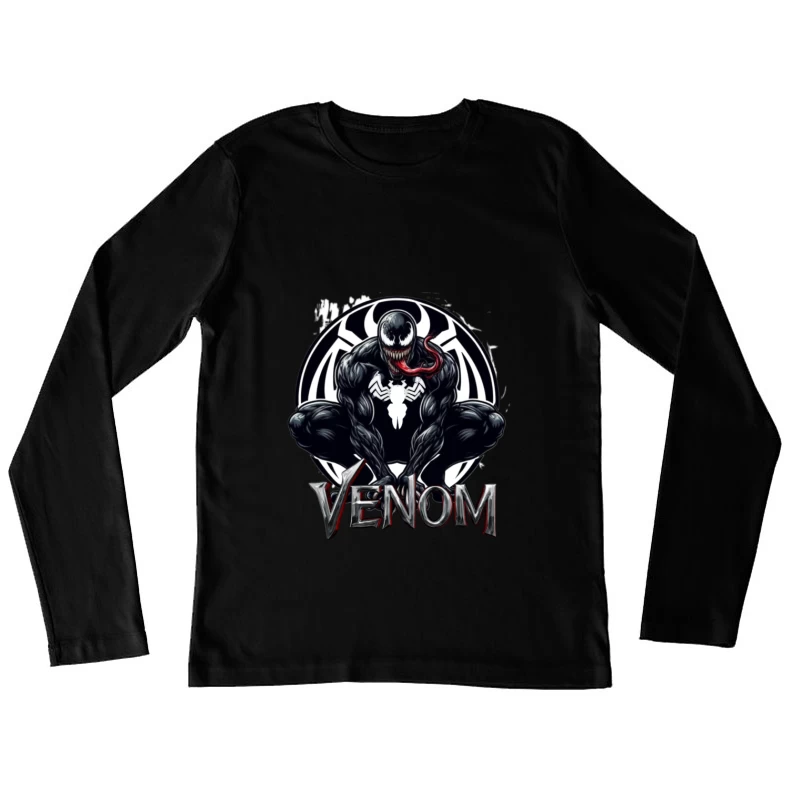 Venom Comic Art Female Long Sleeve T-Shirt