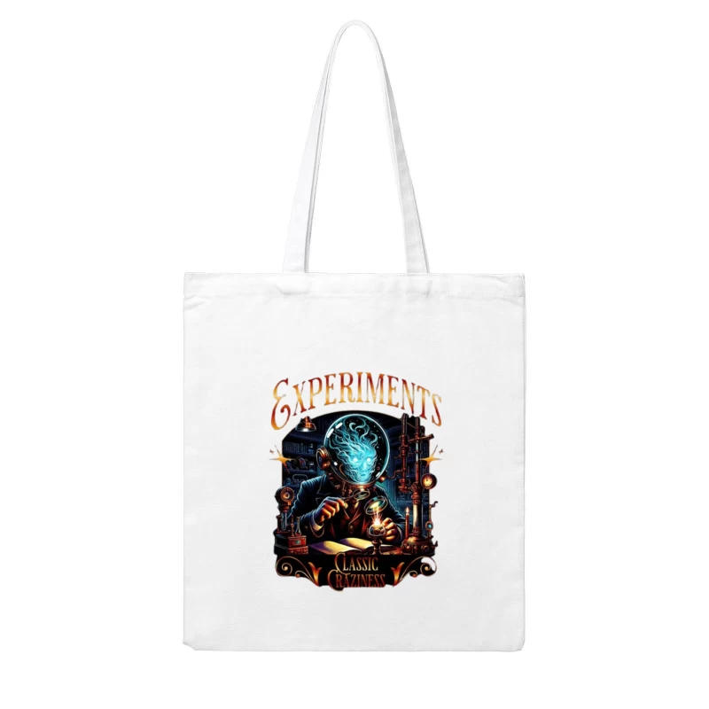 Steampunk Mad Scientist's Laboratory: Classic Experiments Cotton Tote Bag