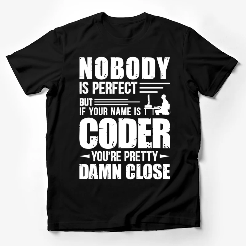 Motivation pour les programmeurs: Personne n'est parfait Homme T-Shirt
