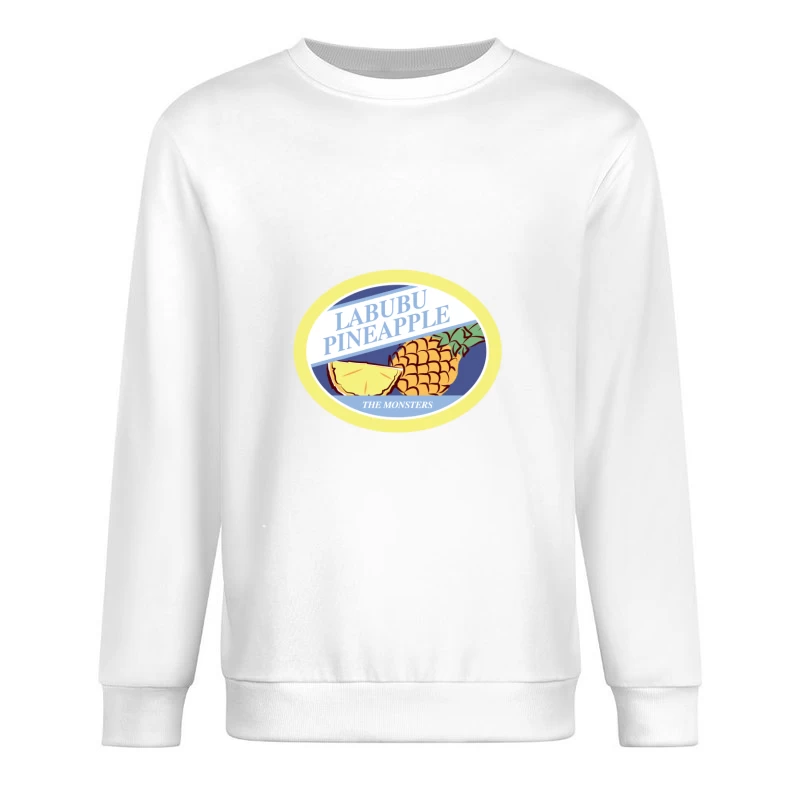 Labubu Ananas Etikett Herren Pullover Sweatshirt