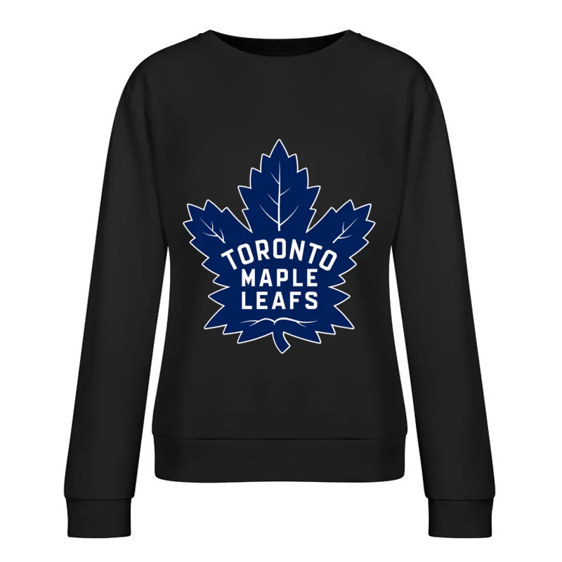 Toronto Maple Leafs NHL Hockey Team Logo Female Pullover Sweatshirt