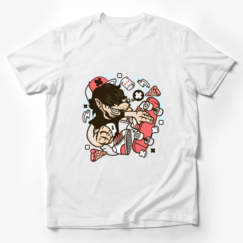 Skateur rebelle avec accessoires Homme T-Shirt