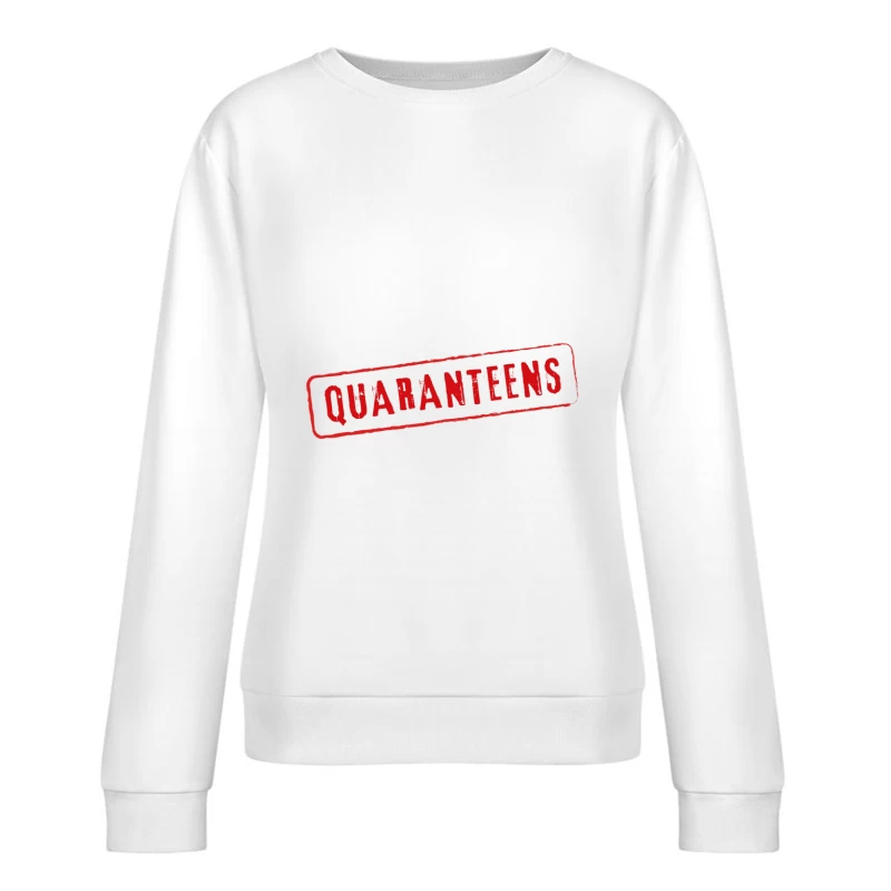 Motif Quaranteens Rouge Femme Sweat-shirt à enfiler