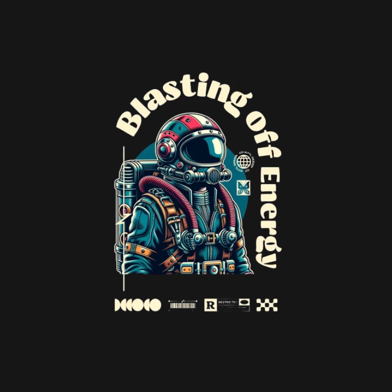 Weltraumenergie: Astronauten-Design Damen Langarm T-Shirt
