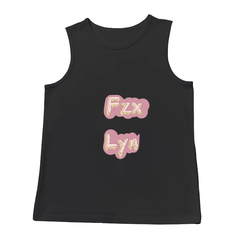 Pastellfarbene Buchstaben mit Blumenmuster Herren Tanktops