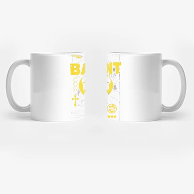 Yellow Bandit Scorpion Grunge Logo Design Coffee Mug