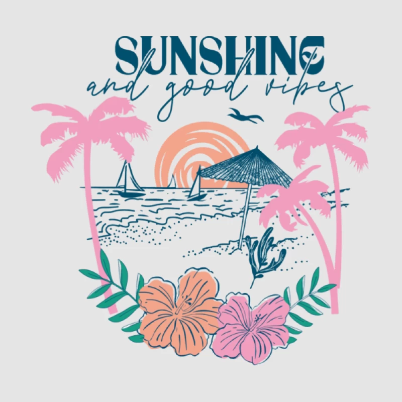 Sonnenschein und gute Stimmung am Strand Herren Pullover Hoodie
