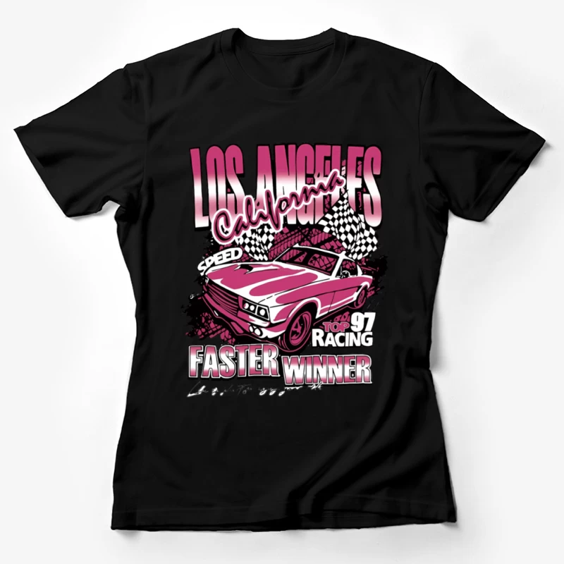 Los Angeles Rennwagen Design Damen T-Shirt