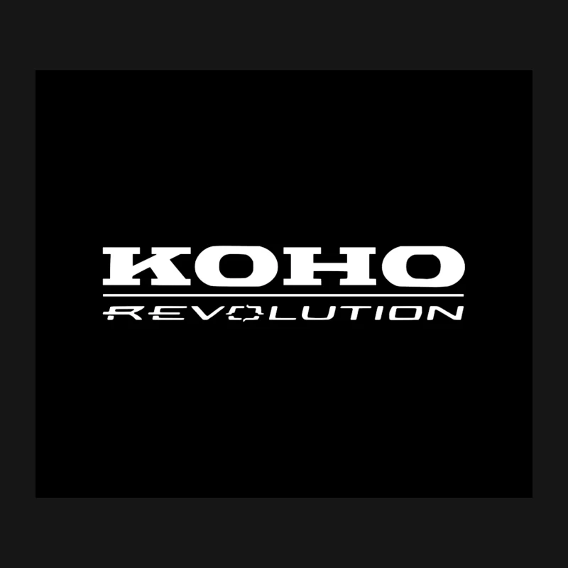 KOHO Revolution White Text Logo Mouse Pad