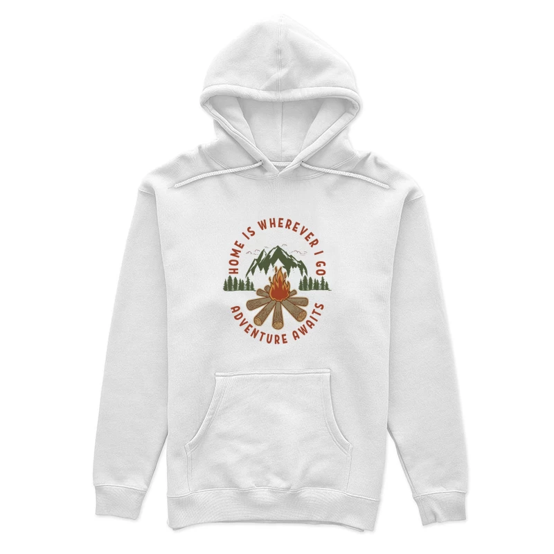 Abenteuer erwartet Lagerfeuer Damen Pullover Hoodie