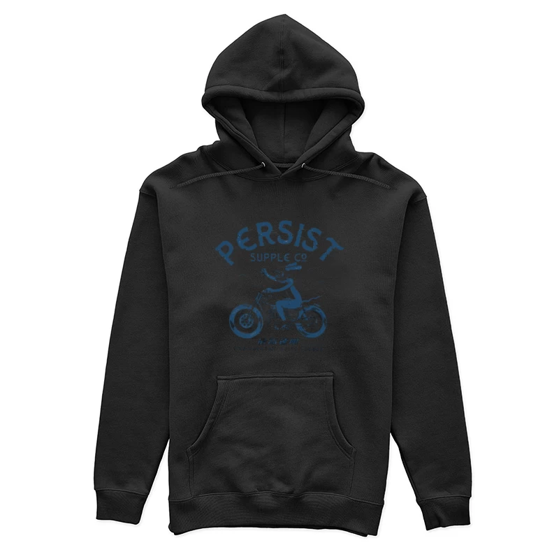 Motorradfahrer auf einer Kawasaki Damen Pullover Hoodie