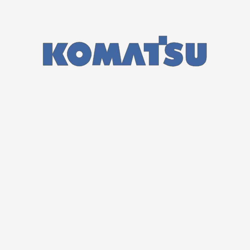 Komatsu Industrial Equipment Company Logo in Blue Female T-Shirt