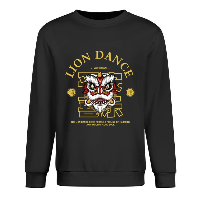 Löwentanz für Harmonie und Glück Herren Pullover Sweatshirt