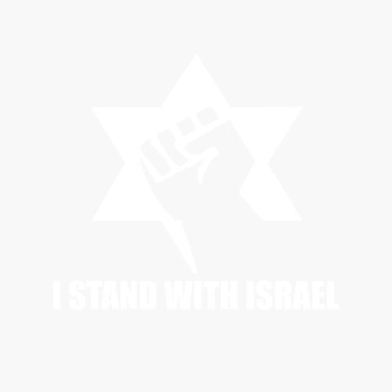I Stand with Israel Cotton Tote Bag