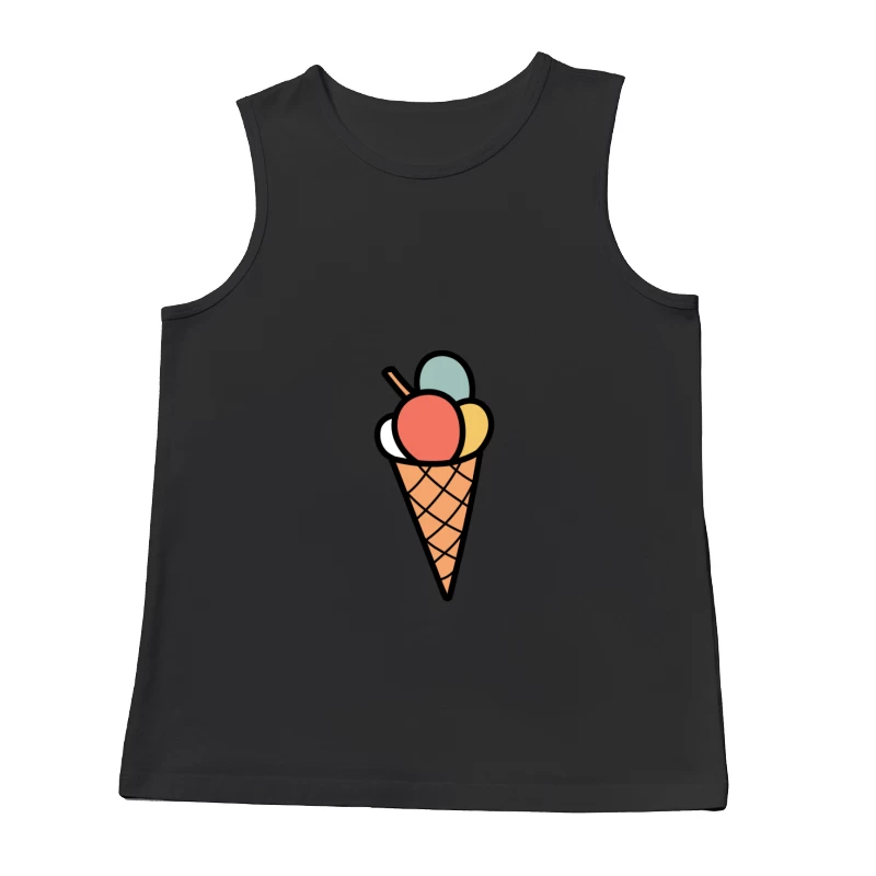 Cône de glace coloré Homme Débardeur