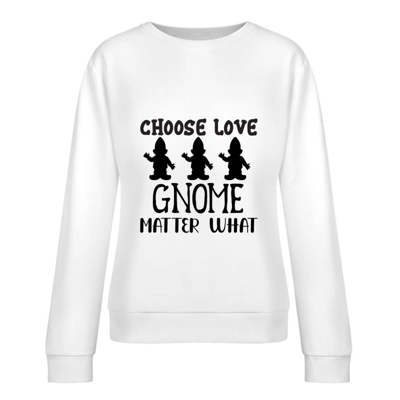 Message Inspirant sur l'Amour Femme Sweat-shirt à enfiler