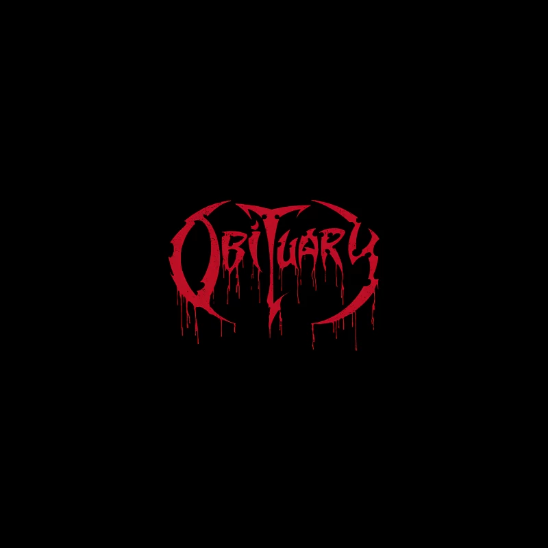 Obituary Cause of Death Red Logo iPhone Case