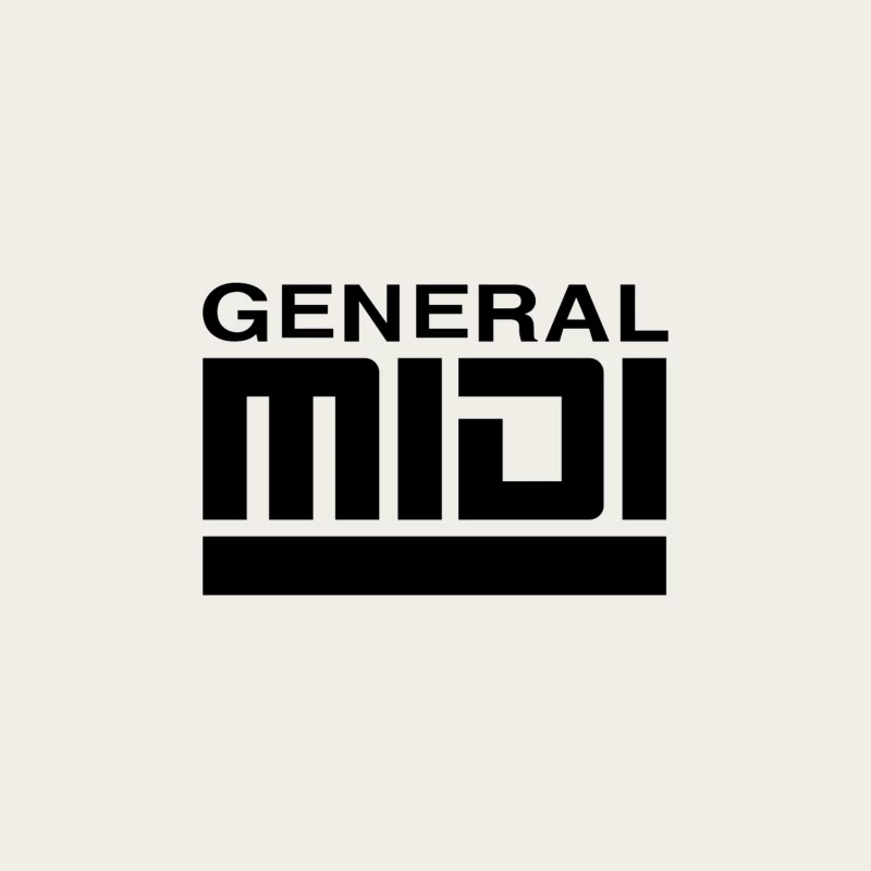 General MIDI Digital Audio Technology Logo Bucket Hat