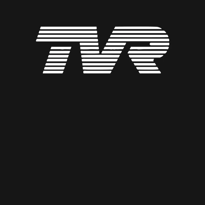 Minimalist TVR Logo Design with Line Pattern Female T-Shirt