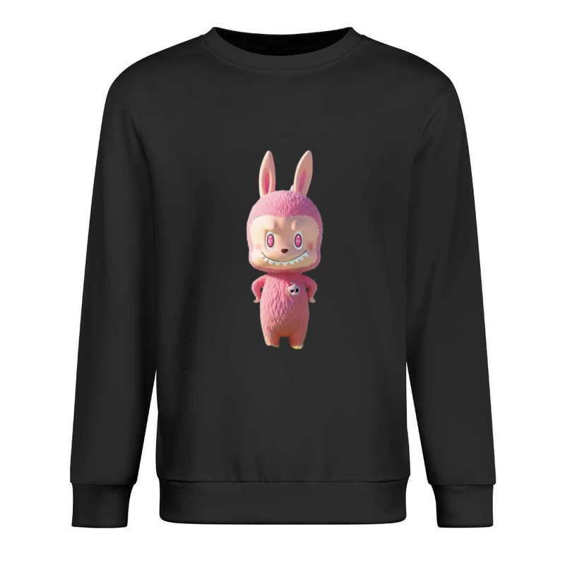 Niedliches pinkes Hasenkostüm Herren Pullover Sweatshirt