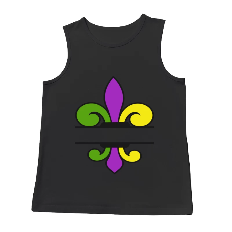 Fleur-de-lis aux couleurs vives Homme Débardeur