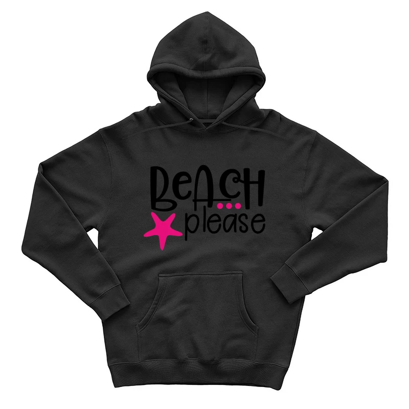 Design ludique 'Beach Please' avec étoile de mer Homme Sweat à capuche