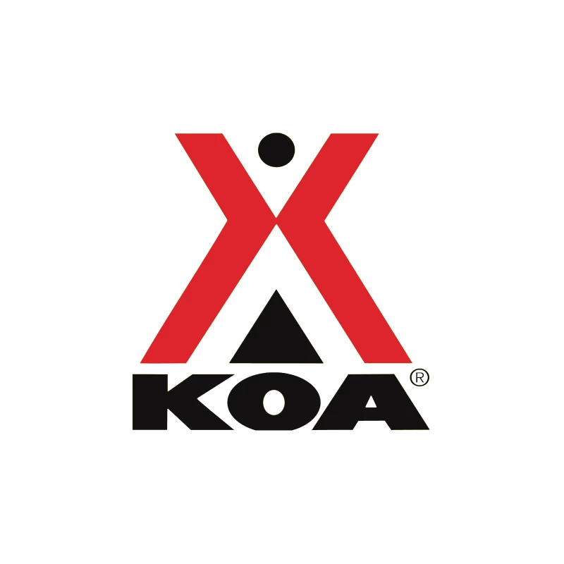 KOA (Kampgrounds of America) Official Logo Design Tapestry