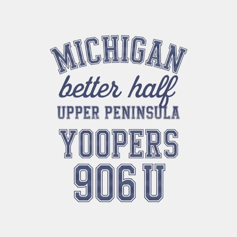 Michigan Upper Peninsula Yoopers Pride Typography Male Tank Top