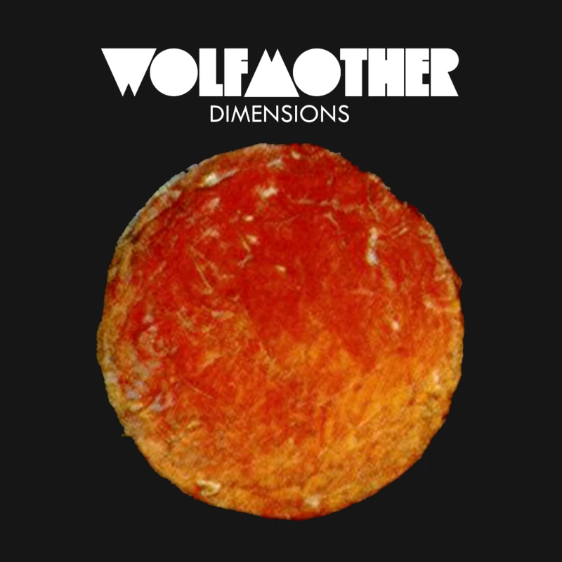 Wolfmother - Dimensions Album Cover with Orange Celestial Design Male T-Shirt