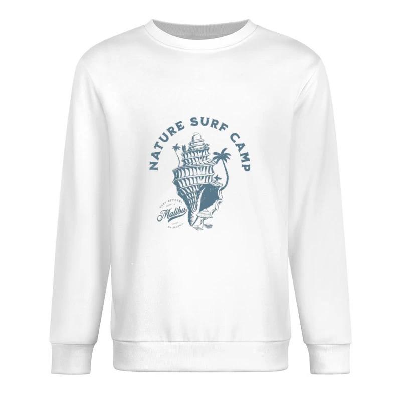 Camp de Surf Nature Design Coquillage Homme Sweat-shirt à enfiler