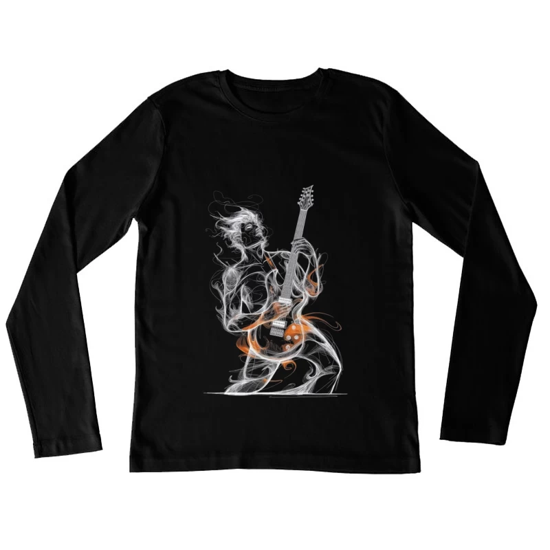 Abstract Guitar Performer Art Female Long Sleeve T-Shirt