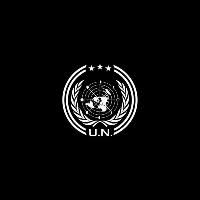 UN Logo Retro Travel Mug