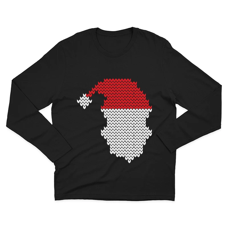 Bonhomme de neige en tricot Homme Manches Longues T-Shirt