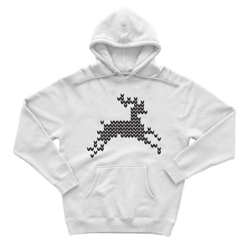 Cerf géométrique en motifs hexagonaux Homme Sweat à capuche