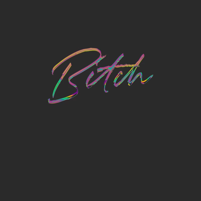 Bitch - 90s Style Typography Design Baseball Cap