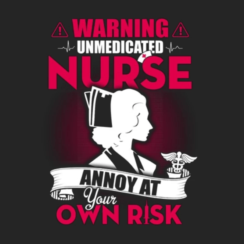 Warnung: Unmedizierte Krankenschwester Herren Pullover Sweatshirt