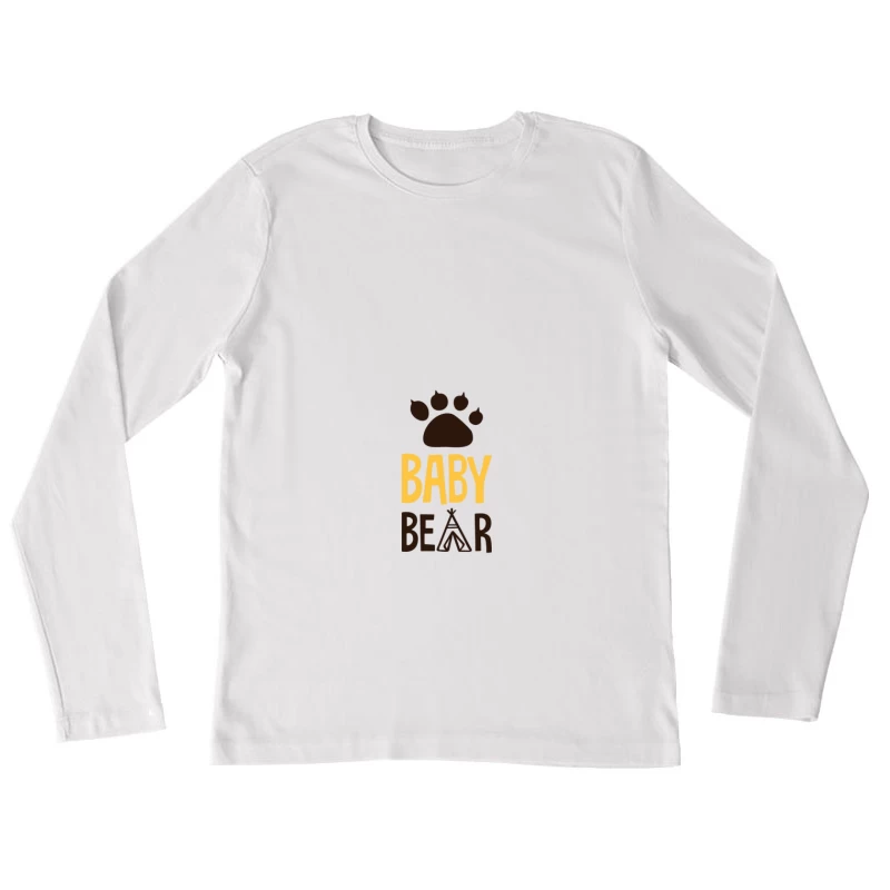 Logo Baby Bear avec empreinte de patte Femme Manches Longues T-Shirt