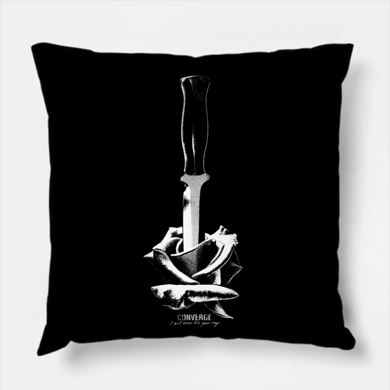 Converge Rose Killer II Throw Pillow