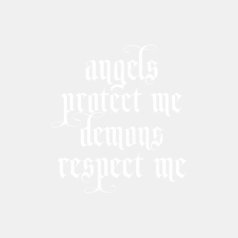 Angels Protect Me † Demons Respect Me Male Tank Top