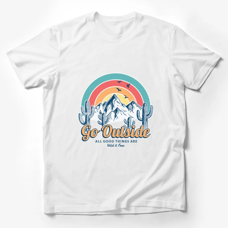 Draußen, Berge, Freiheit Herren T-Shirt